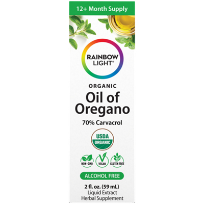 Organic Oil of Oregano with 70% Carcavol - Liquid Extract for Immune Health (2 fl. oz.)