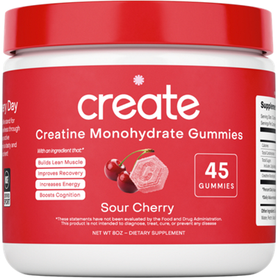 Creatine Monohydrate Gummies - Sour Cherry (45 Gummies)