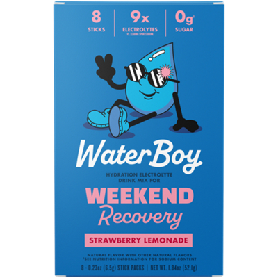 Weekend Recovery Hydration Electrolyte Drink Mix - Strawberry Lemonade (8 Stick Packs)