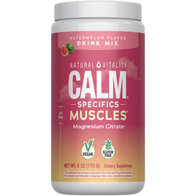 Calm Specifics Muscles Powder with 300mg Magnesium Citrate - Watermelon (28 Servings)
