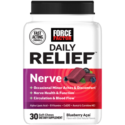 Daily Relief Nerve Soft Chews - Blueberry Acai (30 Soft Chews)