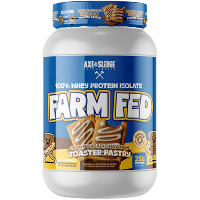 Farm Fed Whey Protein Isolate Protein Powder - Brown Cinnamon Toaster Pastry (28 Servings)