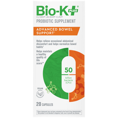 Advanced Bowel Support Probiotic - 50 Billion CFUs (20 Capsules)