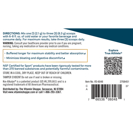 Kre-Alkalyn Creatine – pH-Buffered for Less GI Stress – Supports