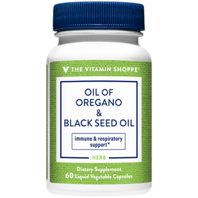 Oregano Oil & Black Seed - Immune & Respiratory Support (60 Liquid Vegetable Capsules)