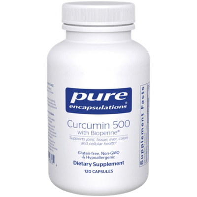 Curcumin 500 w Bioperine - Supports Joint, Liver, Tissue, Colon & Cellular Health (120 Capsules)