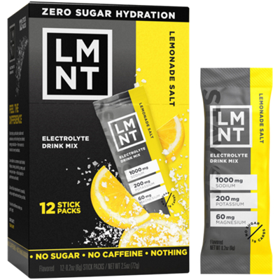 Electrolyte Drink Mix - Lemonade Salt (12 Stick Packs)