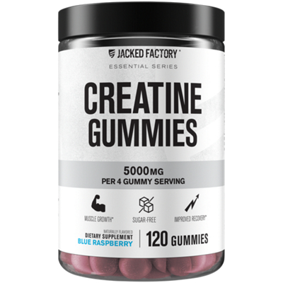 Creatine Gummies - 5,000mg per Serving - Blue Raspberry (120 Gummies)