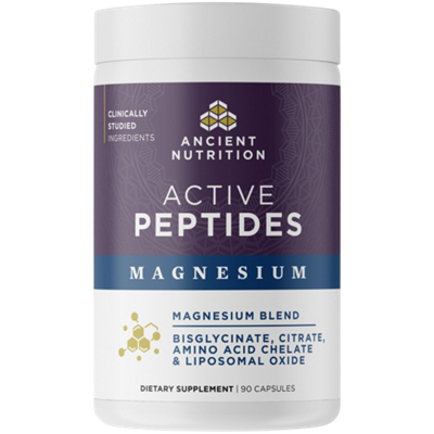 Active Peptides Magnesium - Bisglycinate, Citrate, Amino Acid Chelate & Liposomal Oxide (90 Capsules)