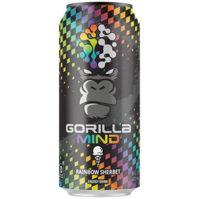 Gorilla Mind Energy Drink - Rainbow Sherbet (1 Drink)