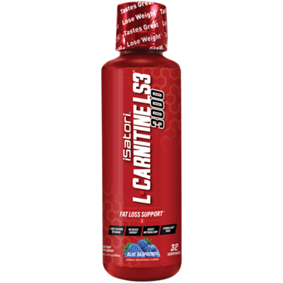 L Carnitine LS3 3000 - Increase Energy & Boost Metabolism - Blue Raspberry (32 Servings)
