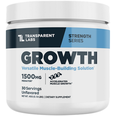 Growth Versatile Muscle Building Solution - 1500 mg Mediator - Accelerates Muscle Growth - Unflavored (30 Servings)