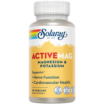 ActiveMag Magnesium & Potassium - Supports Nerve Function & Cardiovascular Health (60 Capsules)