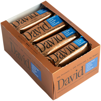 Bronze Protein Bar - 20g Protein - Cookie Dough Caramel (12 Bars)