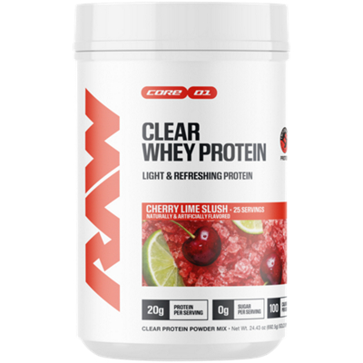 Clear Whey Protein - Light & Refreshing Protein - 20g Protein - Cherry Lime Slush (24.43 oz./25 Servings)
