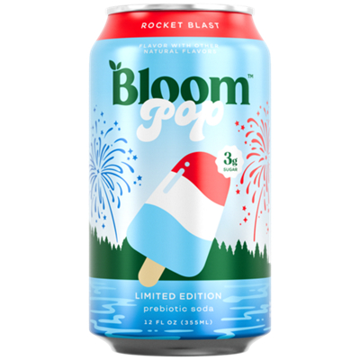 Prebiotic Soda - 3g Sugar - Rocket Blast (12 fl oz/2 Pack)