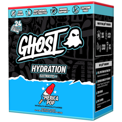 Hydration Packets with Electrolytes+ - 'Merica Pop (24 Single Serving Packets)