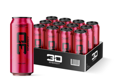 Energy Drink - Raspberry Sorbet (12 Drinks/16 Fl. Oz. Each)