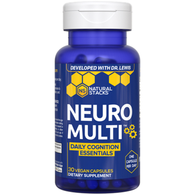 Neuro Multi - Daily Cognition Essentials - Developed with Dr. Lewis (30 Vegan Capsules)