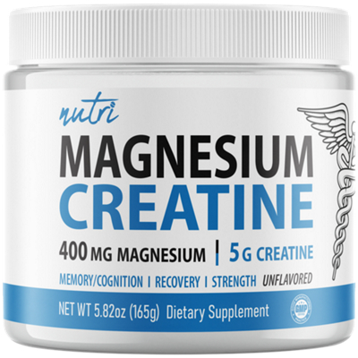 Magnesium Creatine Powder with 5g Creatine - Unflavored (30 Servings)