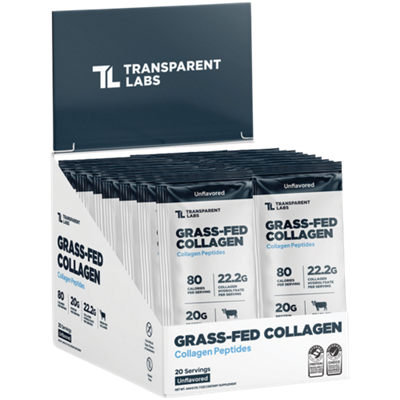 Grass-Fed Collagen - Collagen Peptides - Unflavored (20 Packets)