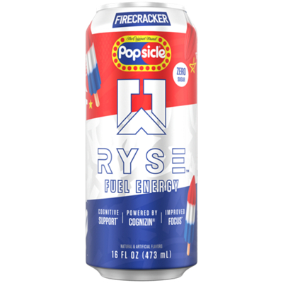 Energy Drink - 200 mg Caffeine - Firecracker Popsicle (12 Pack)