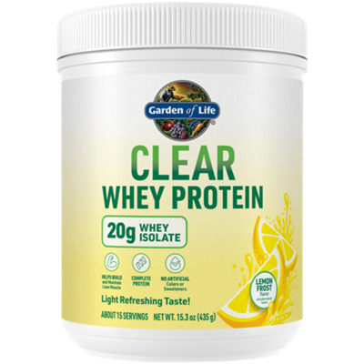 Clear Whey Protein - 20g Whey Isolate - Lemon Frost (15.3 oz./15 Servings)