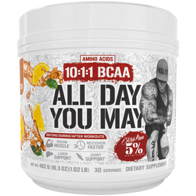 All Day You May - 10:1:1 BCAA - Amino Acids - Before/During/After Workouts - Sweet Tea (16.3 oz./30 Servings)