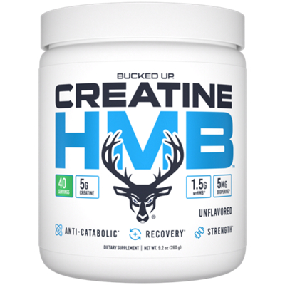 Creatine HMB Powder with 5g Creatine Monohydrate - Unflavored (9.2 Oz. / 40 Servings)