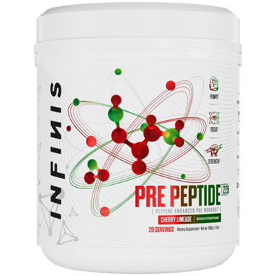 Pre Peptide 226 - Peptide Enhanced Pre-Workout - Pumps, Focus & Strength - Cherry Limeade (20 Servings)