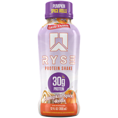 Protein Shake - 30g Protein - Little Debbie Pumpkin Spice Rolls Limited Time Flavor (12 Drinks, 11 Fl Oz. Each)