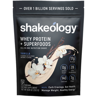 Whey Protein & Superfoods - All-in-One Superfood + Protein Shake - Vanilla (7 Servings)