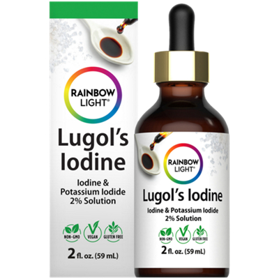 Lugol's Lodine - Lodine & Potassium Lodide, 2% Solution (2 fl oz.)