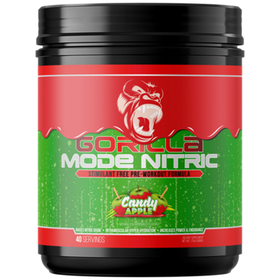 Gorilla Mode - Nitric Pre-Workout - Candy Apple (40 Servings)