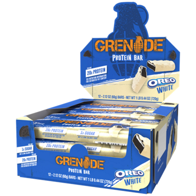 Protein Bar - 20g Protein - White Oreo (12 Pack)