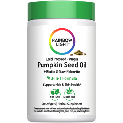 Pumpkin Seed Oil & Biotin & Saw Palmetto + Biotin - Supports Hair & Skin Health (90 Softgels)