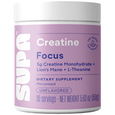 Creatine Focus - 5g Creatine Monohydrate + Lion's Mane + L-Theanine - Unflavored (5.63 oz./30 Servings)