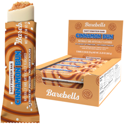 Soft Protein Bar - 16g Protein - Cinnamon Bun (12 Bars)