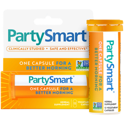 Party Smart - One Capsule For a Better Morning (12 Vegetable Capsules)