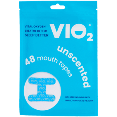 VIO2 Mouth Tape - Promotes Nasal Breathing - Unscented (48 Mouth Tapes)