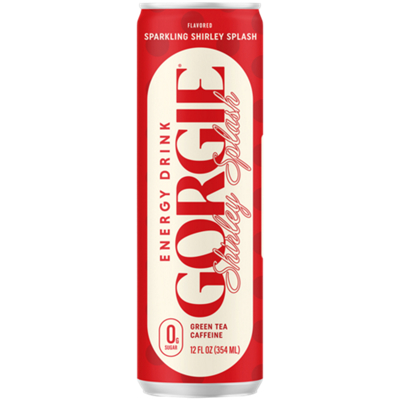 Energy Drink - 0g Sugar - L-theanine, Biotin, B6 & B12 - Sparkling Shirley Splash (12 fl oz./12 Drinks)