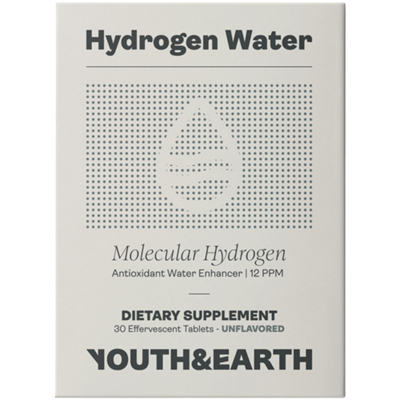 Hydrogen Water Tablets - Molecular Hydrogen - Antioxidant Water Enhancer - Unflavored (30 Effervescent Tablets)