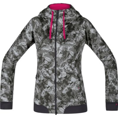 GORE&reg; C5 Women GORE&reg; WINDSTOPPER&reg; Trail Camo Hooded Jacket