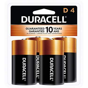 Duracell CopperTop D Alkaline Batteries 4-Pack                                                                                  