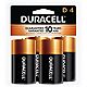 Duracell CopperTop D Alkaline Batteries 4-Pack                                                                                   - view number 1 image