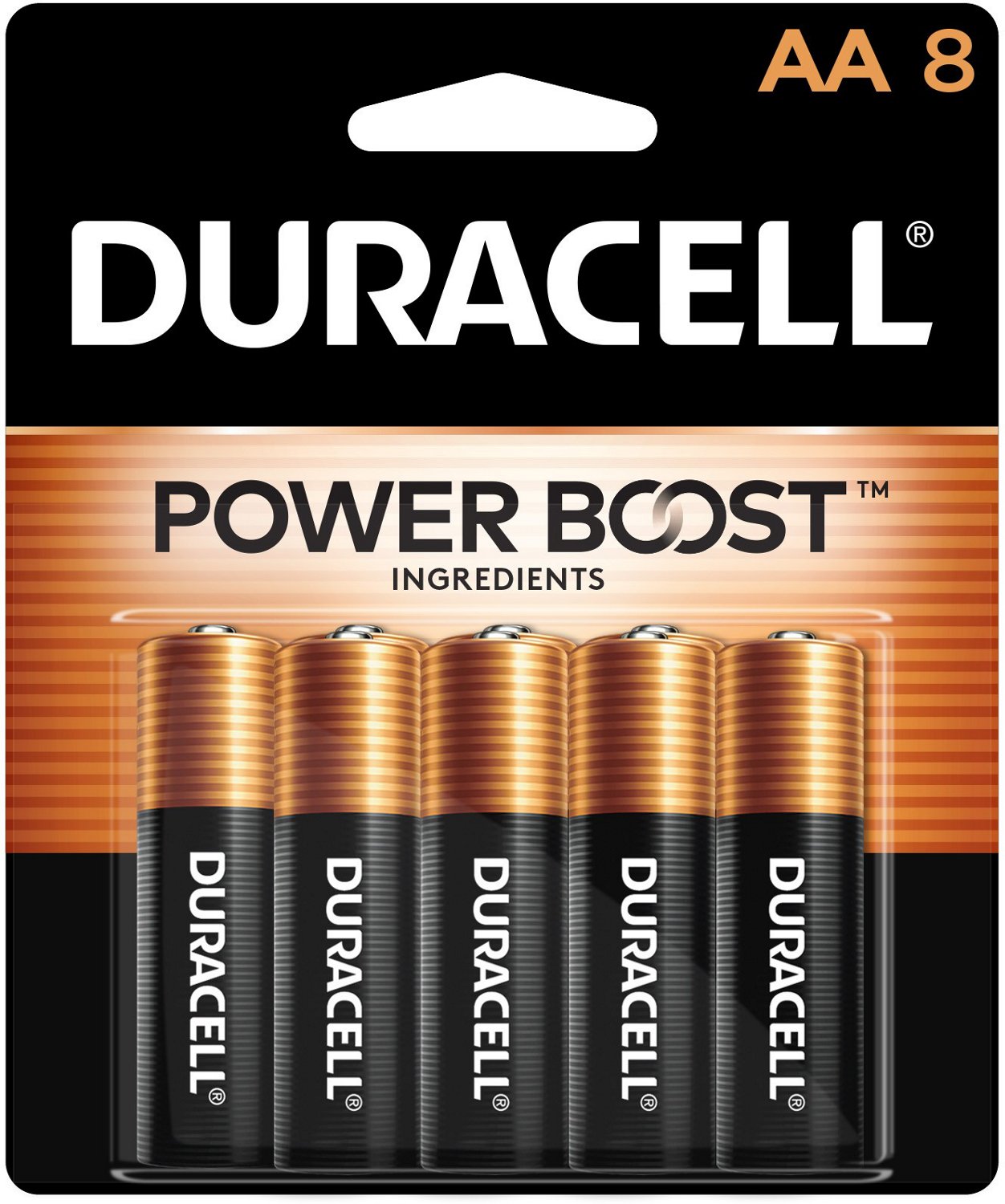 Duracell Coppertop AA Batteries 8Pack Academy