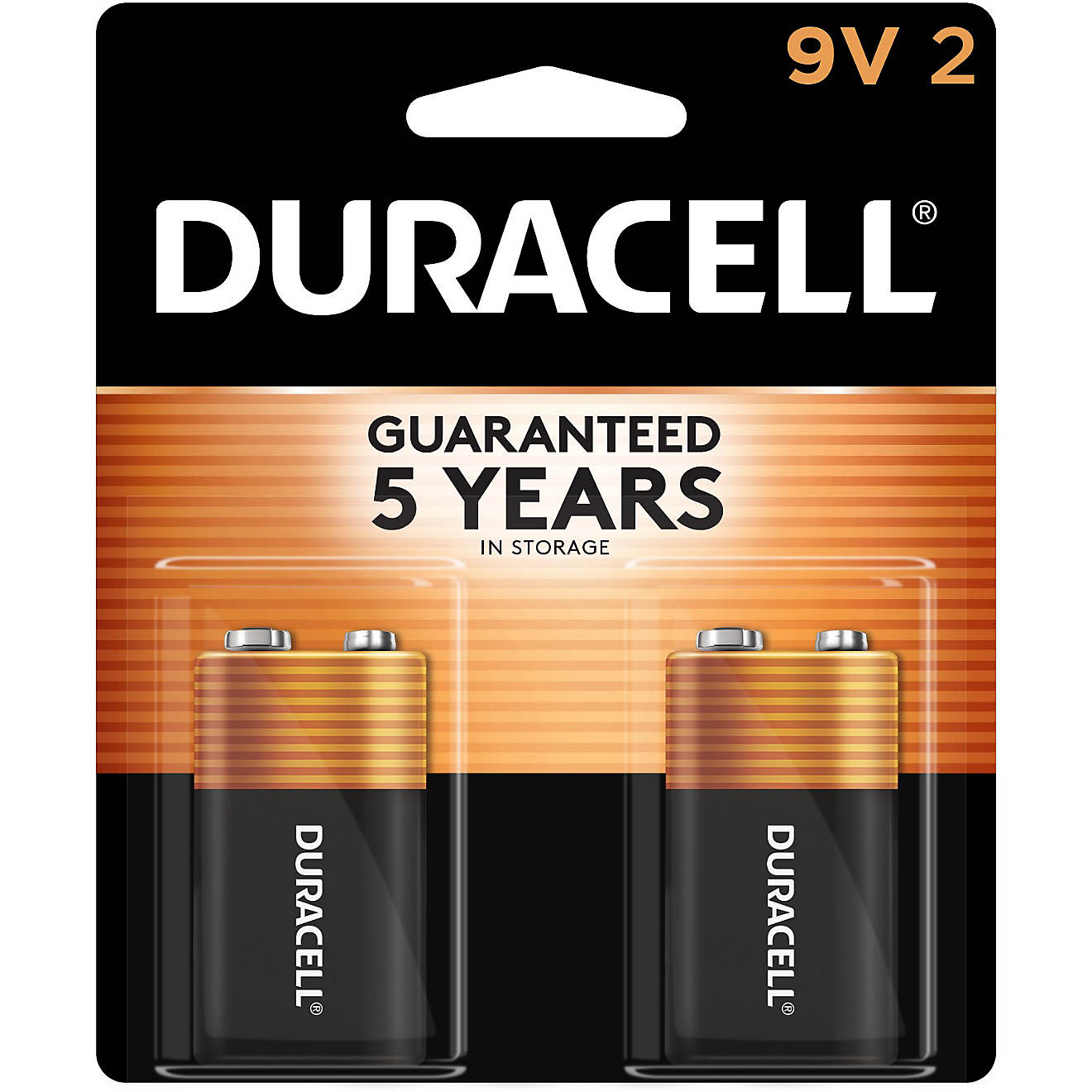 Duracell Coppertop 9V Alkaline Batteries 2-Pack                                                                                  - view number 1