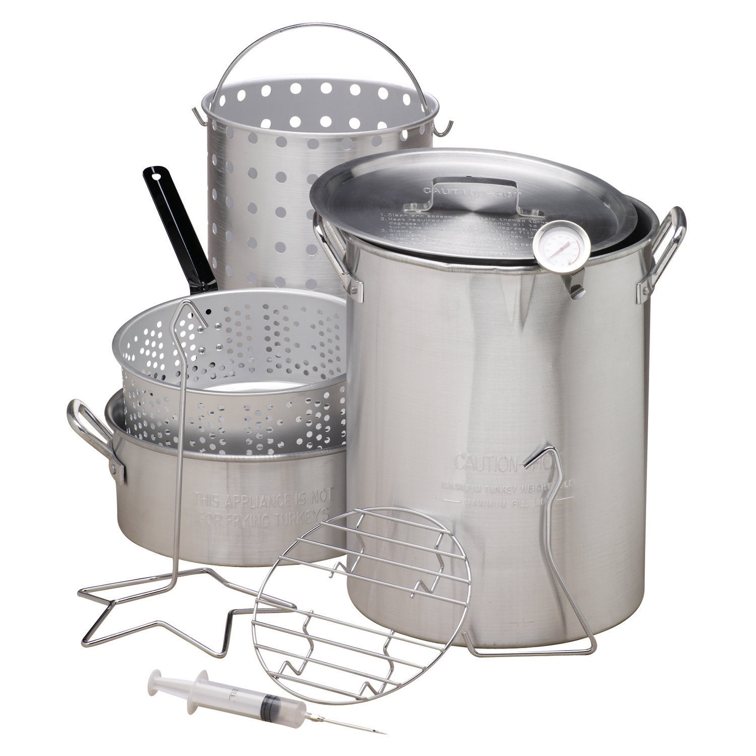 Outdoor Gourmet Deluxe Combo Pot Kit with Strainer                                                                              