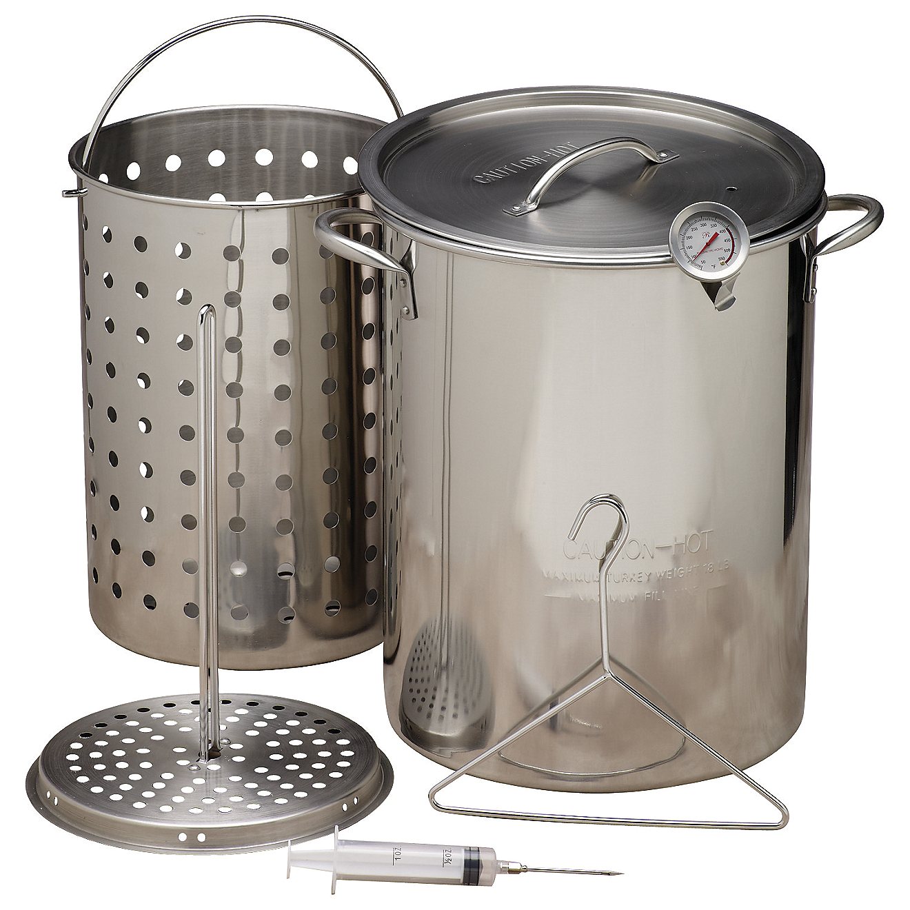 Outdoor Gourmet Stainless-Steel Pot Kit with Strainer                                                                            - view number 1