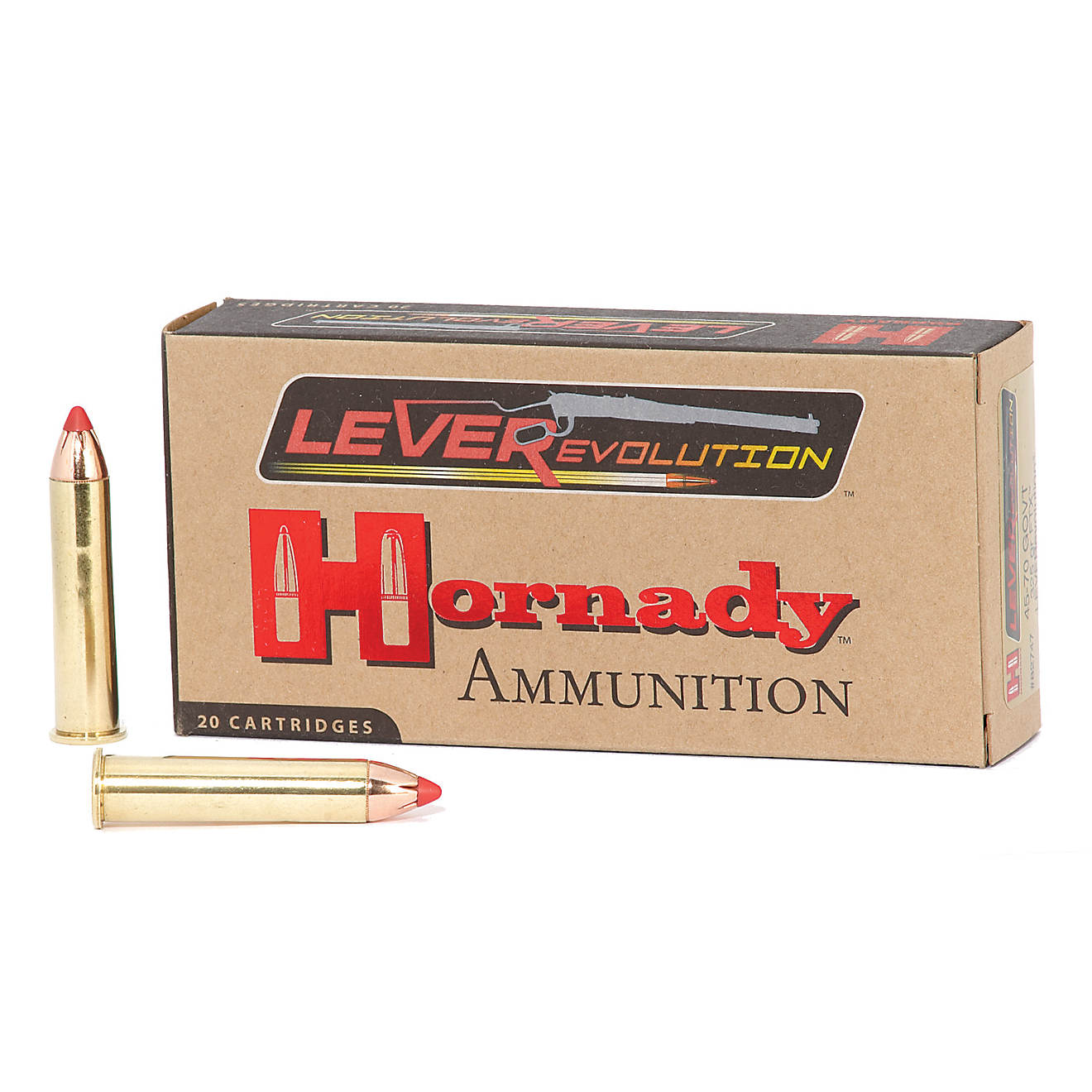 Hornady FTX® LEVERevolution® .45-70 Government 325-Grain Rifle Ammunition - 20 Rounds                                          - view number 1